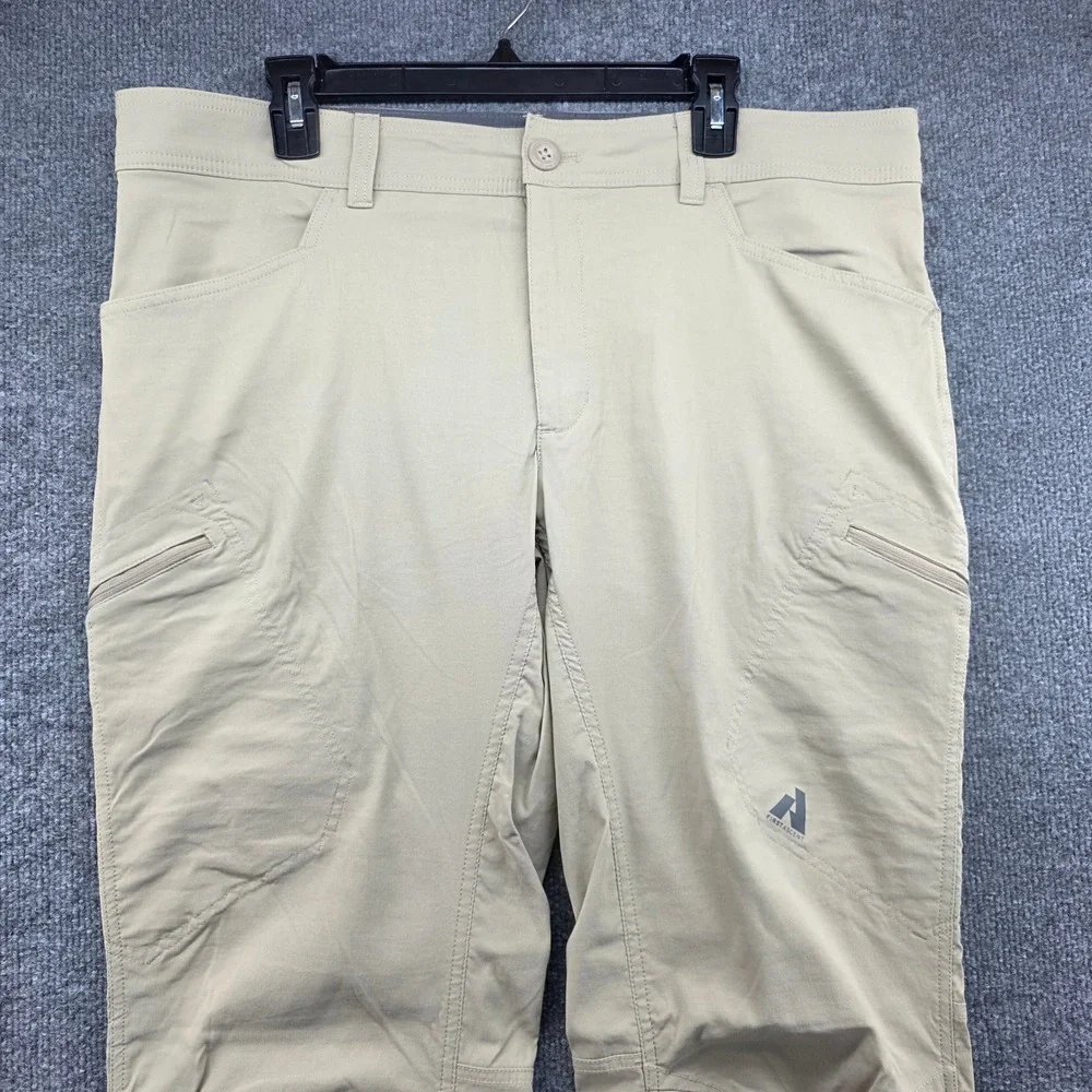 Eddie Bauer‎ Mens First Ascent Cargo Pants Hiking Travel Zip Pockets Size 38x32